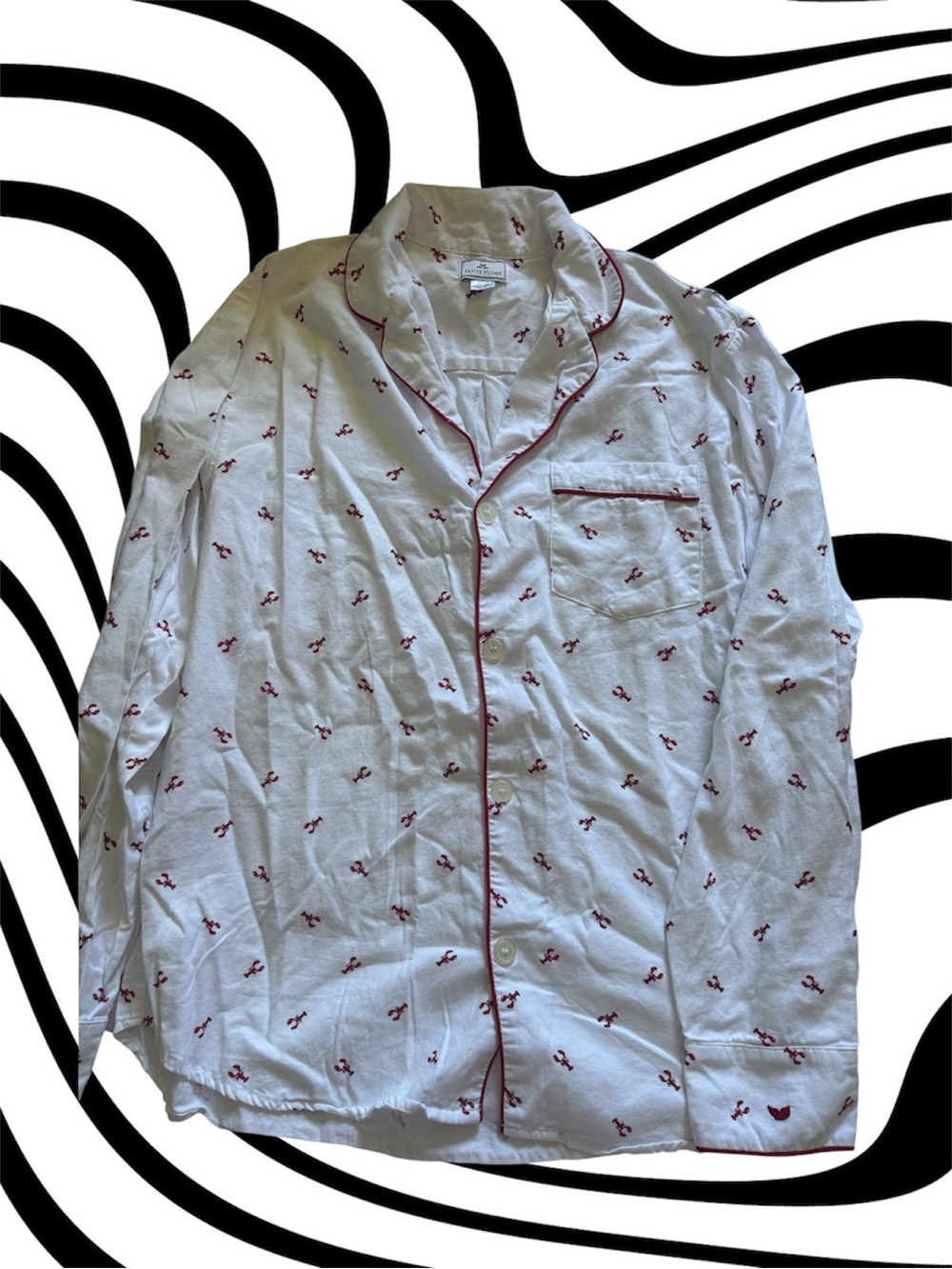 Men’s White Cotton Nautical Print Pajama bundle - Picture 4 of 7